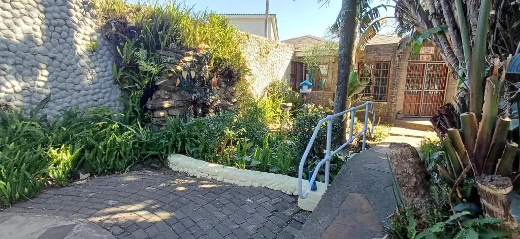 Garden path at the lodge